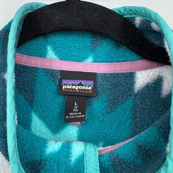 Patagonia Synchilla Kids Snap T Fleece Pullover Size‎ L 12 - Picture 4 of 9